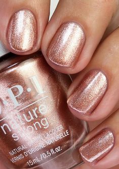 Nail Polish Colors Opi, Neutral Nail Polish Colors, Rose Gold Nail Polish, Opi Nail Polish Colors, Neutral Nail Polish, Shimmer Nail Polish, Gold Nail Polish, Nail Shimmer, Rose Gold Nails