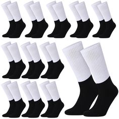 PRICES MAY VARY. Rich in Quantity: the package includes 12 pairs of blank sublimation socks, enough for your daily wearing and convenient for your craft making, you can share them with friends and family members and enjoy DIY socks together Printable Design: the legs of our blank white sublimation socks are white and blank, offering you enough space to create, you can choose the pictures you like and print out them, then transfer the vivid and bright patterns to our sublimation socks, which is e Diy Meaningful Gifts, Sublimation Socks, Diy Socks, Personalized Socks, Diy For Men, Bright Patterns, Craft Making, Athletic Socks, Blank White