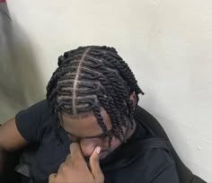 Braids For Men Twists, Plug Twist Men, Men’s Protective Hairstyles, Cornrows To Twists, Twists Men Hair, Kamikaze Twists Men, Invisible Locs Twist Men, Interlock Hairstyles, Flat Twist Men