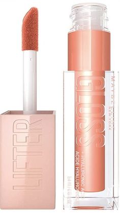 Maybelline Lifter Gloss in Amber, a nude cream shade, is formulated with hyaluronic acid to visibly smooth lip surface & enhance lip contour. Drench lips with this high shine lip gloss for hydrated, fuller looking lips. Transform your lips in one easy swipe with the XL wand applicator that evenly dispenses the Lifter Gloss into a smooth, super- shiny finish. This tinted lip gloss adds gorgeous color and a non sticky, glossy shine to your lips, leaving them feeling plump and moisturized. Catrice Bronzer, Maybelline Lip Gloss, Maybelline Lifter Gloss, Maybelline Lifter, Lifter Gloss, Apply Lip Gloss, Maybelline Lip, Kajal Eyeliner, Batons Matte