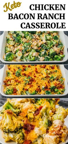 chicken bacon ranch casserole with broccoli and cheese