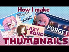 the words how i make lazy song thumpnails