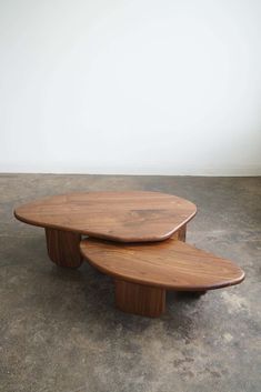 For Sale on 1stDibs - Organic shaped nesting coffee tables by Last Workshop, 2023 Solid walnut, natural finish Table one: 58' x 32' x 16'H Table two: 46' x 25' x 13.5' If not Organic Modern Coffee Table, Organic Coffee Table, Organic Table, Nesting Coffee Table, Nesting Coffee Tables, Modern Coffee Table, Coffee And End Tables, Solid Walnut, Modern Coffee Tables