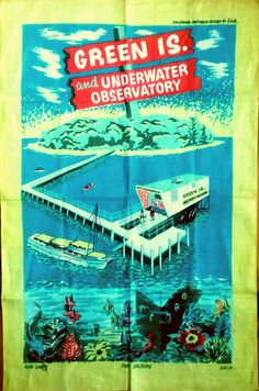 a green is the underwater observatory poster