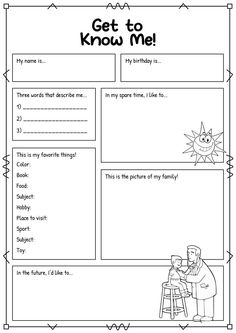 the worksheet for kids to learn how to write their own words and pictures