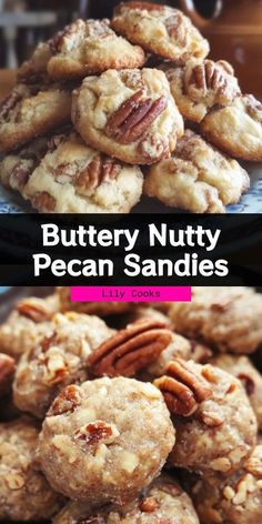 Buttery Nutty Pecan Sandies Recipe | Crunchy Cookie Delight Indulge in the rich, buttery flavor of Buttery Nutty Pecan Sandies! These crunchy cookies, featuring toasted pecans, are perfect for snacking or dessert. Easy to make and irresistibly delicious, they are a must-try for cookie lovers. Bake a batch today and savor the nutty goodness! ..... Recipes For Pecans, Pecan Sandies Cookies Recipes, Pecan Christmas Cookies, Recipes With Pecans, Pecan Sandies Recipe, Pecan Sandie, Pecan Sandies Cookies, Sandies Recipe, Cookie Delight