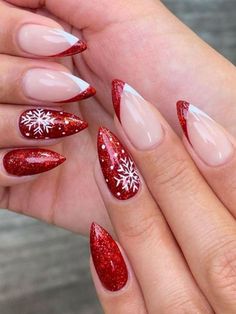 #ChristmasNails #HolidayNailArt #FestiveNails #NailArtIdeas #NailDesigns #ChristmasNailDesigns #WinterNails #NailInspo #MerryAndBrightNails #DIYChristmasNails #CuteChristmasNails #NailTrends #GlitterNails #NailArtCommunity #ChicNails #SeasonalNailArt #NailGoals #NailPolishAddict #HolidayNailTrends #NailOfTheDay Christmas Nail Designs Easy, Metallic Nails Design, Nail Art Noel, Christmas Nails Diy, Festive Nails, Red Nails Glitter, Nail Goals, Mail Ideas