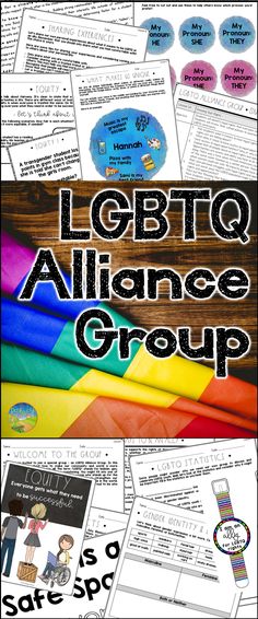 a poster with text that reads igbtq alliance group