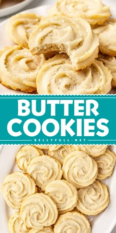 My time-tested recipe uses a handful of pantry staples to create the lightest, most buttery, melt-in-your-mouth cookies every time! These are the Best Butter Cookies are crispy, crumbly, and would remind you of Grandma's house around the holidays! It's the perfect holiday gift! Add this to your holiday baking list! Brown Butter Christmas Cookies, Home Made Cookies Recipe, William And Sonoma, Easy Drop Cookies, Best Butter Cookies, Butter Crunch Cookies, Forgotten Cookies, Crunch Cookies, Holiday Baking List