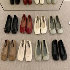 Square Toe Ballet Flats, Pinterest Profile, Red Flats, Girly Shoes, Swag Shoes, My Pinterest, Flats Shoes