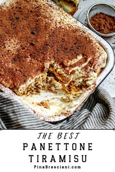 Panettone Tiramisu Panettone Recipe, Desserts With Few Ingredients, Chocolate Dipped Fruit, Sweet Breakfast Treats, Yummy Desserts Easy, Delicious Cream, Homemade Donuts, Dessert Dishes, Lemon Desserts