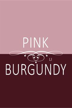 the logo for pink burgundy is shown