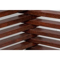 a close up view of some wood slats