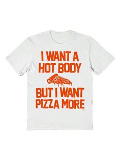 COMFY & COOL: Haywood & Main offers graphic shirts made of materials that are comfortable, and easy to care for. Whether you're looking for a funny, inspirational, or pop-culture-inspired graphic shirt, we've got you covered.Haywood & Main Pizza Body  Unisex Graphic Cotton Short-Sleeve T-Shirt White Casual  Short Sleeve Cotton Graphic,Letter,Slogan  Medium Stretch  Men Clothing, size features are:Bust: ,Length: ,Sleeve Length: Funny Graphic Print Short Sleeve T-shirt, White Short Sleeve T-shirt With Funny Print, Funny White Print Short Sleeve T-shirt, Casual Red T-shirt With Funny Print, Pizza Slogans Funny, Funny Slogans, White Casual, Sleeve Cotton, Cotton Shorts