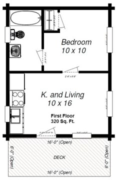 a floor plan for a small house with two bedroom and living areas on the first level