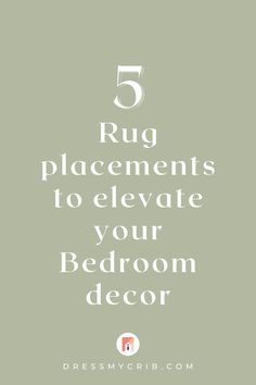 Are you confused about how to place your rug or what size you should choose for your bedroom decor? Here our 5 collected bedroom rug placements that will help you create a seamless bedroom interior. Additionally, we put together a rug size guide for bedroom and their placements. Don't struggle with whether you should put bedroom rugs under bed, find the best bedroom rug placements now! Additionally, find a beautiful collection of neutral rugs, vintage rugs, farmhouse rugs and more. How To Put Rug Under Bed, Rugs Under Queen Size Bed, Rug Under King Size Bed Master Bedrooms, How To Place An Area Rug In Bedroom, How To Put A Rug Under A Bed, Rug Size Guide Bedroom Queen, How To Place Rugs In Bedroom, What Size Rug For Queen Bed, Layer Rugs Bedroom