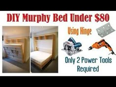 there are two power tools in the room and one is being used as a bed under $ 50