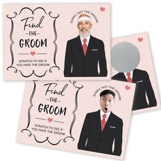 Who Has The Groom Game Who Has The Groom Game, Who Has The Groom, Bachelorette Dares, Wedding Wine Gift, Scratch Off Tickets, Fun Bridal Shower Games, Cut And Glue, Scratch Off Cards, Off Game