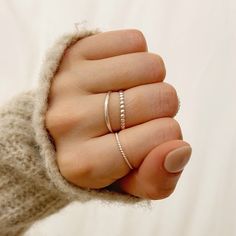 Recycled Ring, Karma Jewelry, Gemstone Bar Necklace, Birthstone Charm Necklace, Multiple Rings, Quartz Pendant Necklace, Sustainable Products, Sterling Silver Rings Bands