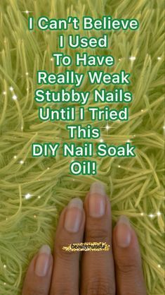 This is my trick to growing long nails super fast. Many people have tried this nail strengthening and lengthening remedy and it really works so try it right now! Strong Nails Diy, Long Strong Nails, Grow Long Nails, Nail Growth Tips, Nail Strengthening, Strengthen Nails, Nail Soak, Milky Nails, Love Nail Art