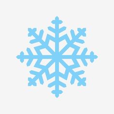 a blue snowflake on a white background