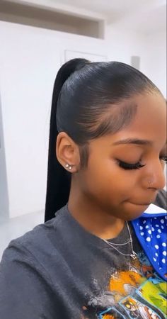 Slick Ponytail Natural Hair, Extended Ponytail Weave, Slick Ponytail Hairstyles, Natural Ponytail, Slick Ponytail, Slicked Back Ponytail, Weave Ponytail Hairstyles, Sleek Ponytail Hairstyles, Black Ponytail Hairstyles