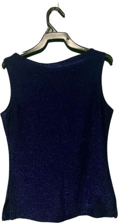 Sparkling Blue stretchy sleeveless top