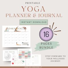 the printable yoga planner and journal