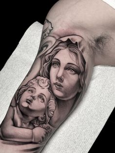 Tattoo Jesus, Baby Angel Tattoo, Chicanas Tattoo, Dr Woo, Mary Tattoo, Special Tattoos, Dot Tattoos, Chicano Art Tattoos, Religious Tattoos