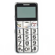 an old cell phone with numbers and symbols on the front, sitting up against a white background