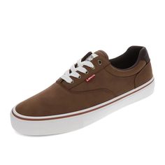 PRICES MAY VARY. Durable synthetic leather uppers Classic low-top sneaker design Lightly padded collar and tongue for extra comfort Lightly cushioned footbed for long-lasting support Durable rubber outsole for added traction Sneaker Design, Kids Luggage, Designer Sneakers, Levis Men, Fashion Sneakers, Synthetic Leather, Chestnut, Low Top, Sneakers Fashion