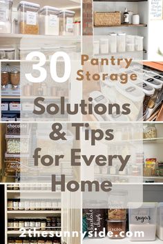 pantry storage solution and tips for every home