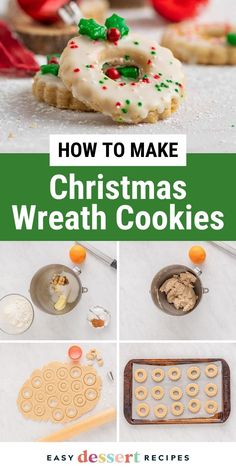 how to make christmas wreath cookies