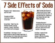 Why you shouldn't drink soda! Autogenic Training, Diet Soda, Food Facts, Health Info, Healthy Tips, Side Effects, Health And Nutrition, Get Healthy, Natural Health