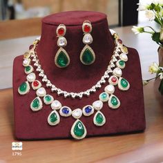 Kundan Necklace Set, Kundan Necklace, Kundan Necklaces, Necklace Set