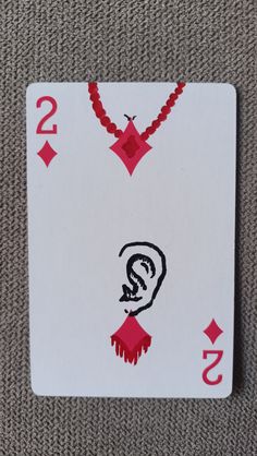 a playing card with the number 2 on it