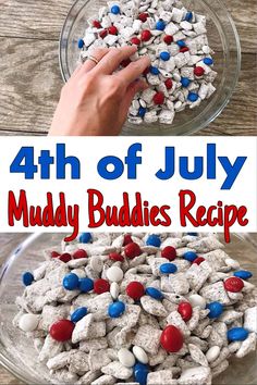 the fourth of july muddy buddies recipe