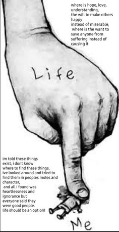 a hand with the words life written on it and two keys in front of it