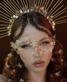 Goddess Makeup, Hair Masque, Image Swag, Fairy Makeup, Sfx Makeup, Eye Makeup Art, Shooting Photo, Fantasy Makeup