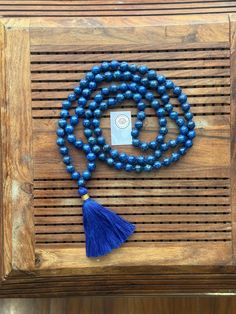 This is a Divine Energised Lapis lazuli beads mala Rosary with 8mm bead size  Return policy  We offer 100% money back, No questions asked, Bid with confidence. Contact us within 14 days of delivery  Ship items back within 30 days  Buyers are responsible for return shipping cost. All our spiritual products are products spiritually activated with mantras and pujas also known as abhisheka by our priest without any extra charge. We take bulk orders with amazing offers so feel free to get in touch for any query. We sell all kind of spiritual items so if you need anything, anywhere in the world, feel free to contact us 24*7 Payment and shipping terms We ship worldwide  We ship within 24 hours (mon-sat) after payment is cleared. The item shipped will take around 15 to 20 days approx to reach the Spiritual Products, Spiritual Items, Beads Mala, Lapis Lazuli Beads, Mala Beads, Prayer Beads, Rosary, Beaded Necklaces, Lapis Lazuli