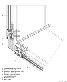 an architectural drawing showing the details of a door frame