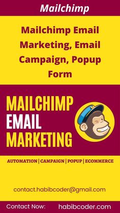 mailchimp automation, newsetter, mailchimp, mailchimp popup, mailchimp expert, mailchimp email marketing, email  template desig, habibcoder Email Marketing Automation, Shopify Website Design, Dropshipping Store, Bulk Email, Shopify Dropshipping