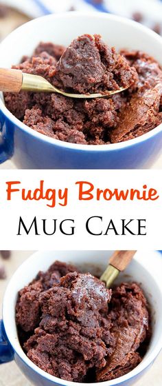 this fudgy brownie mug cake is so good and easy to make