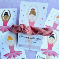 This listing is for Dance Gifts/FavorsThe Dance Gifts/Favors are great for your Dance FriendsBallerina PartyDance Teacher or Dance Recital/CompetitionWHAT IS INCLUDEDBallerina Card with Pink Velvet ScrunchiesLABELS(labels measure 5.5 x 3 inchesIMPORTANT INFORMATIONColor may vary between what you see on your monitor and the actual product printedDue to nature of the productwe are unable to offer returns on custom itemsIf you are looking for a different saying ot Dancer Competition Gifts, Dance Teacher Sayings, Dance Class Christmas Treats, Ballet Class Christmas Gifts, Dance Class Gifts, Diy Dance Teacher Gifts, Dance Recital Decorations, Dance Student Gifts, Dance Class Christmas Gifts