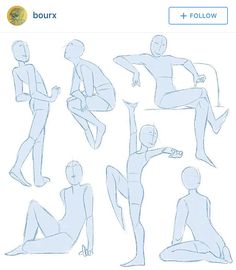 an image of a person doing different poses