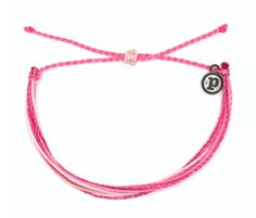 Pura Vida Multi String Bracelet Mix of pinks All bracelets are: 100% waterproof Wax-coated Adjustable from 2-5 inches in diameter Pura Vida Bracelets, String Bracelet, Pink Bracelet, Heart Bracelet, Christmas Wishlist, My Heart, Wax, Bracelet, Pink