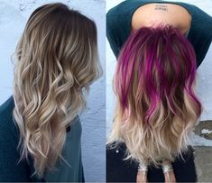 Ponytail Easy, Hidden Hair Color, Peekaboo Hair Colors, Peekaboo Highlights, Balayage Blond, Hair Color Pastel, Easy Hairstyle