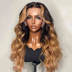 Product Details Brand Name Jessie's Selection Lace Wig Type Lace Front Wig/Lace Closure Wig Lace Area 13x4/5x5 inches Hair Color Ombre Blonde Highlight Texture Loose Wavy Wigs Length 14-26inch Density 180% density Natural HairLine Lightly Pre-plucked Color of Lace Transparent SWISS Lace Part Design Free Part, Middle Part, Side Part available Hair Material: 100% Human Hair from one donor Human Hair Type: Brazilian Hair Cap Size： Average Size, if you want small or large cap size, contact us directly or leave us a message Can be dyed&bleached: Yes Last For: More than one year Blond Ombre, Honey Blonde Highlights, Ombre Wigs, Body Wave Wig, Body Wave Hair, Human Hair Lace Wigs, Lace Closure Wig, Blonde Ombre, Real Human Hair