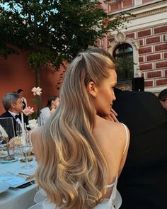 Blonde Bridal Hair, Bridesmaid Hair Inspo, Half Up Half Down Wedding Hair, Blonde Wedding Hair, Half Up Wedding Hair, Half Up Half Down Wedding, Guest Hair, Wedding Hairstyles With Veil, Veil Hairstyles