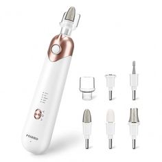 And it is ideal for removing cuticle, hard skin, calluses and corns. With this manicure pedicure tool you will have healthy, clean, neat fingernails and toenails, and amazing hand and foot care. EVERYTHING INCLUDED: POLAMD electric nail file set includes all necessary manicure and pedicure tools. Hand And Foot Care, Electric Nail Drill, Professional Manicure, Electric Nail File, Pedicure At Home, Beauty Magic, Pedicure Set, Drill Machine, Nail Drill Machine